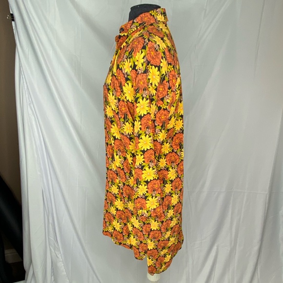 Topshop womens floral dress sleeved high low size4 - Picture 2 of 6